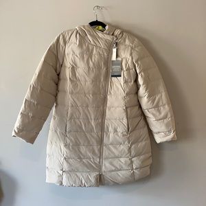 NWT light grey down/puffer jacket